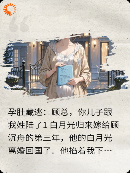 孕肚藏逃：顾总，你儿子跟我姓陆了